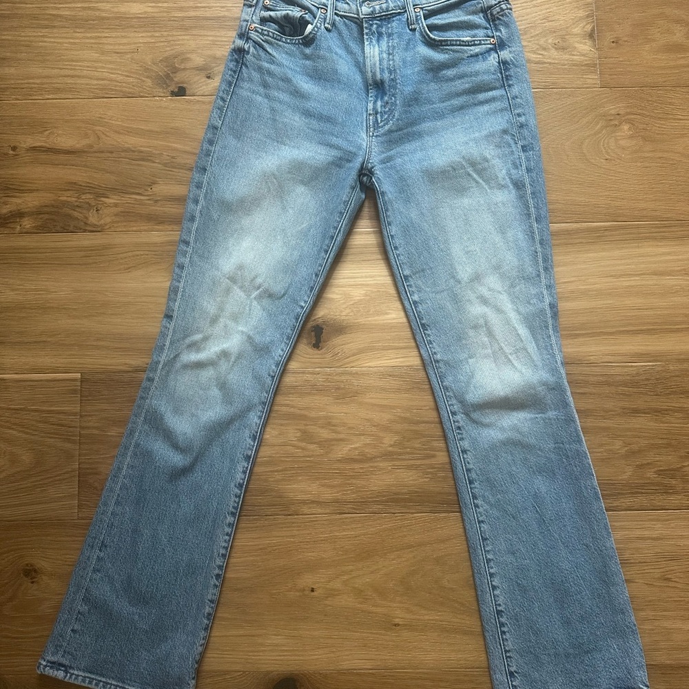 MOTHER Light Blue Bootcut Jeans